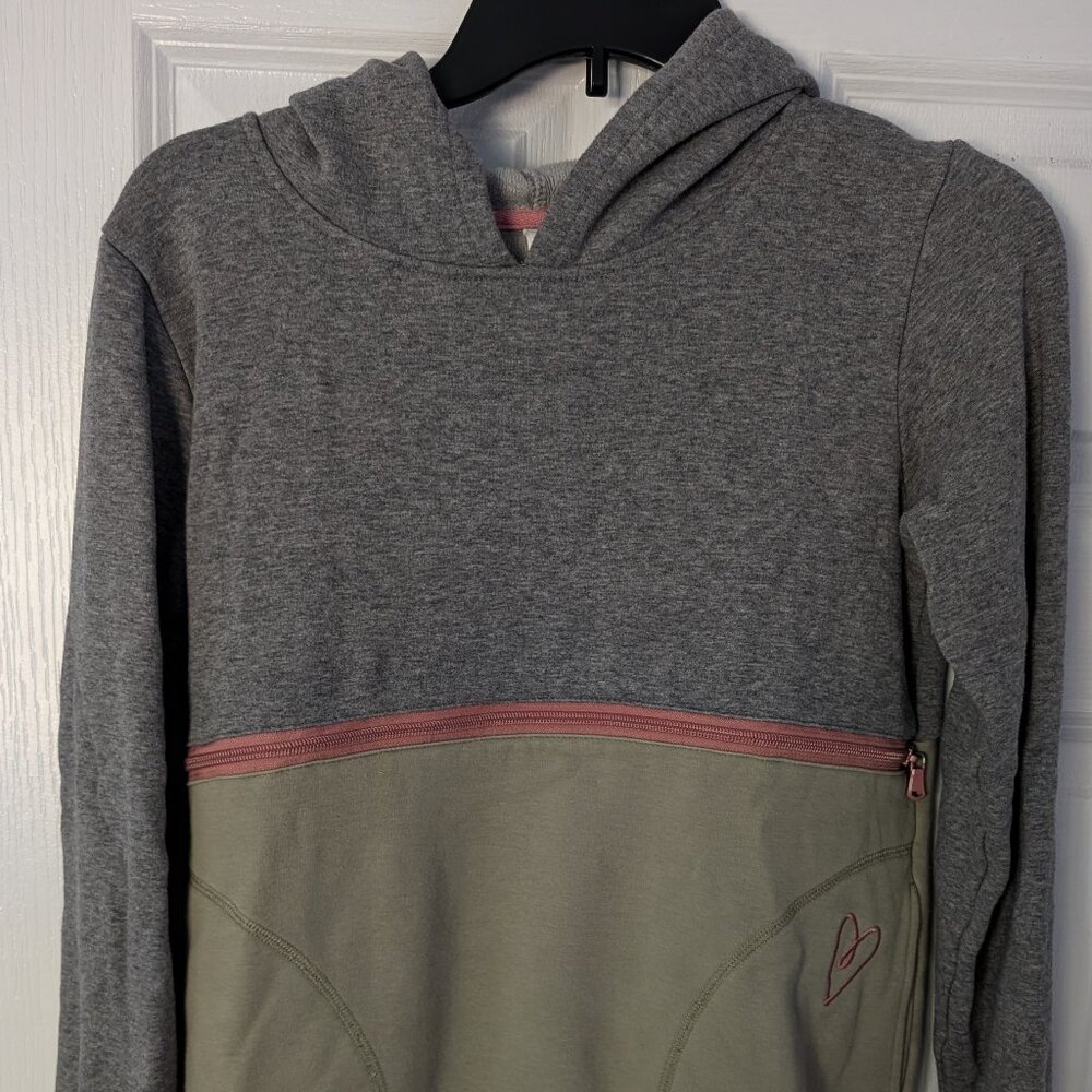 Latched mama two way zip hoodie